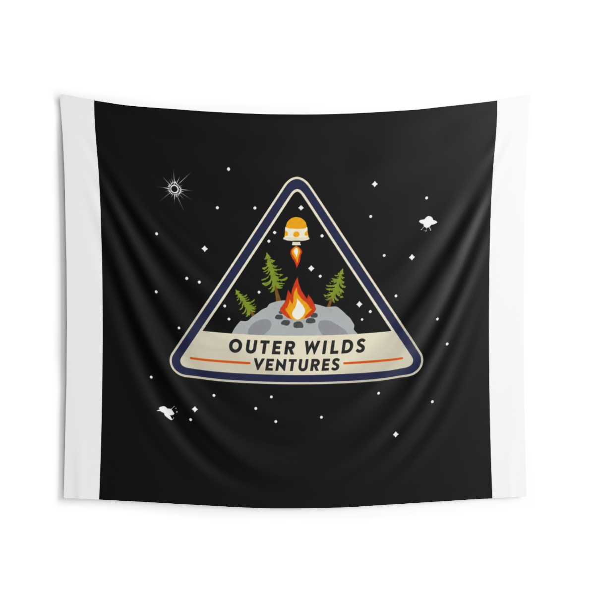 Outer Wilds Ventures Patch Tapestry - alternate angle 3, merchandise