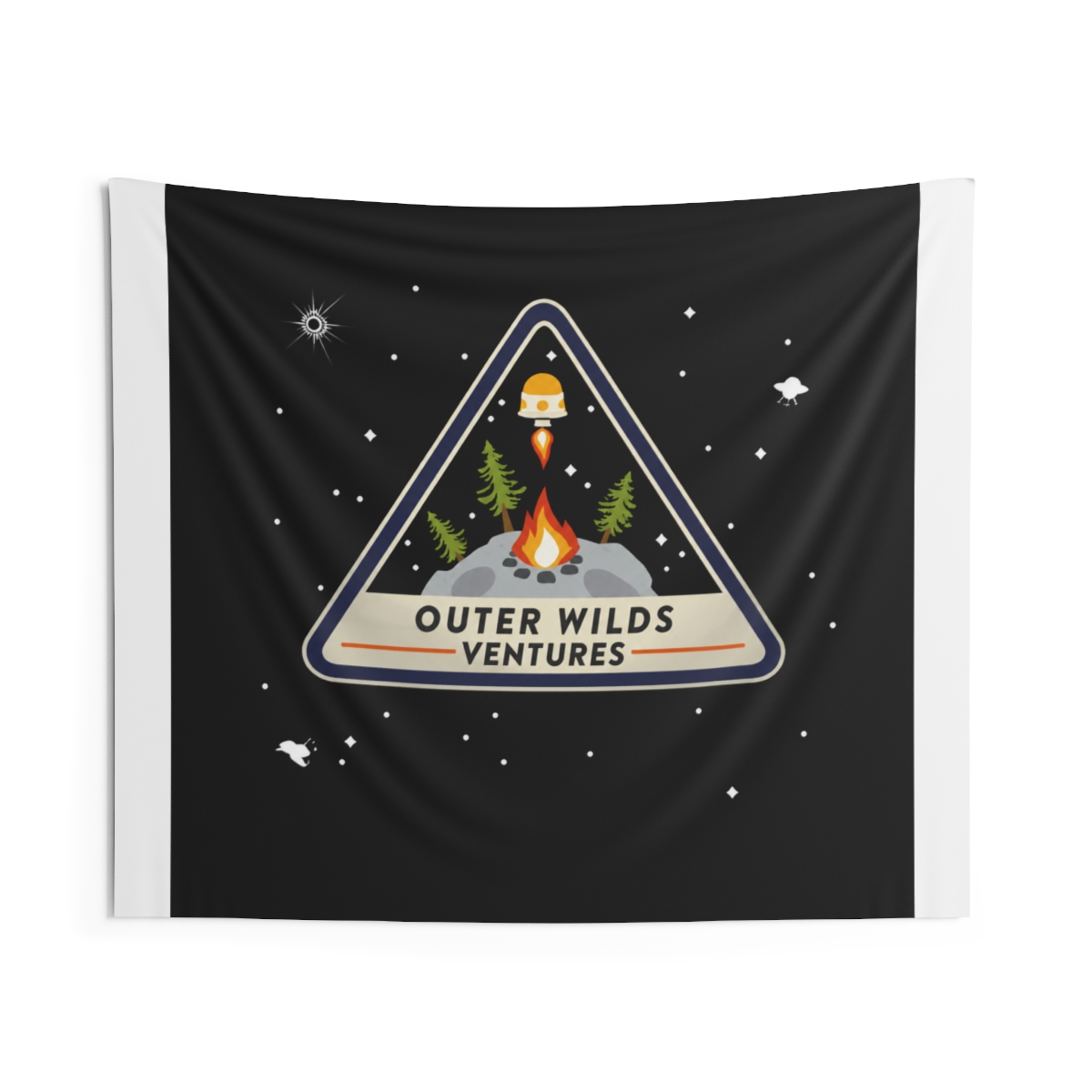Outer Wilds Ventures Patch Tapestry - alternate angle 5, merchandise