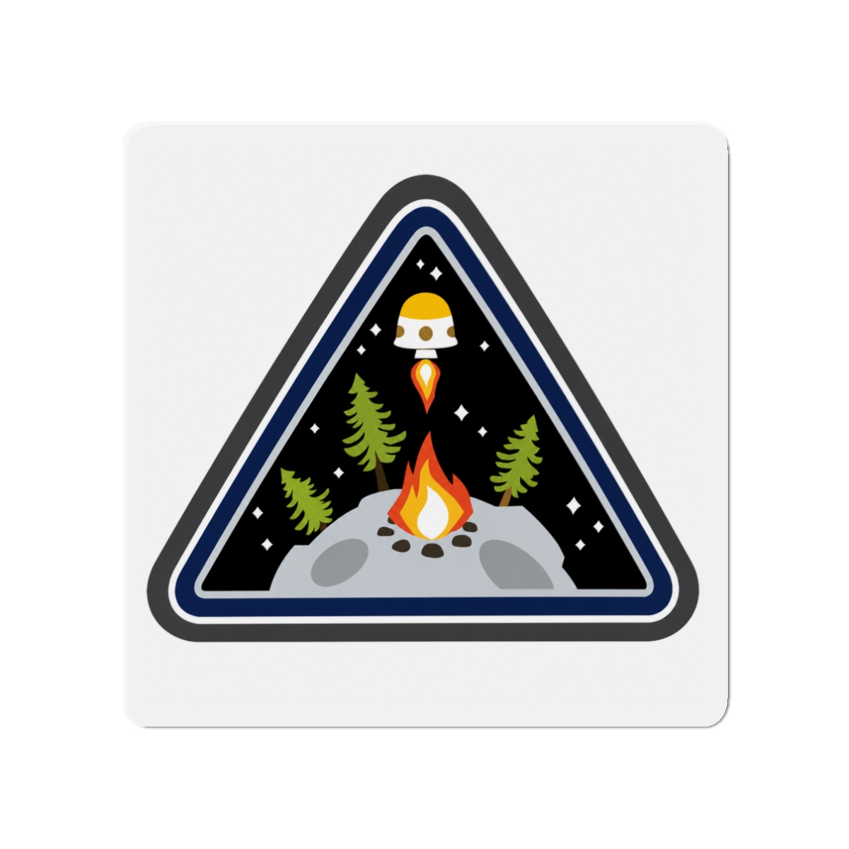 Outer wilds Ventures Emblem Magnet - alternate angle 1, merchandise
