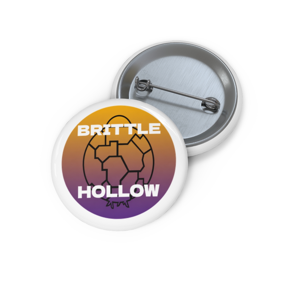 Brittle Hollow - Outer Wilds Inspired Minimalistic Space Design Pin