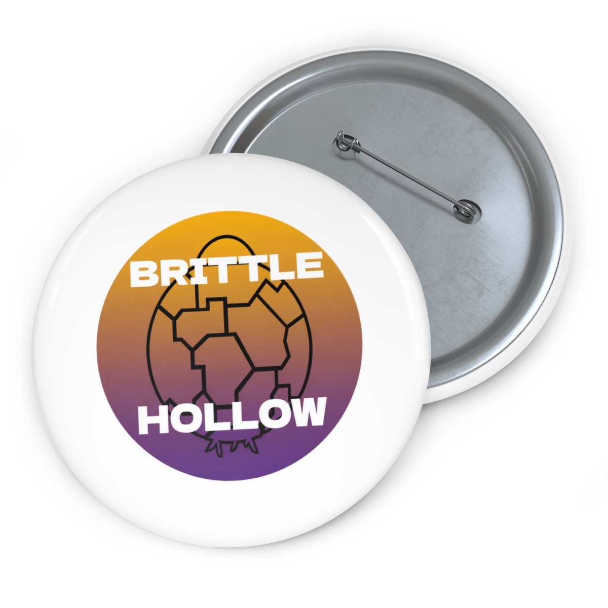 Brittle Hollow - Outer Wilds Inspired Minimalistic Space Design Pin - alternate angle 2, merchandise