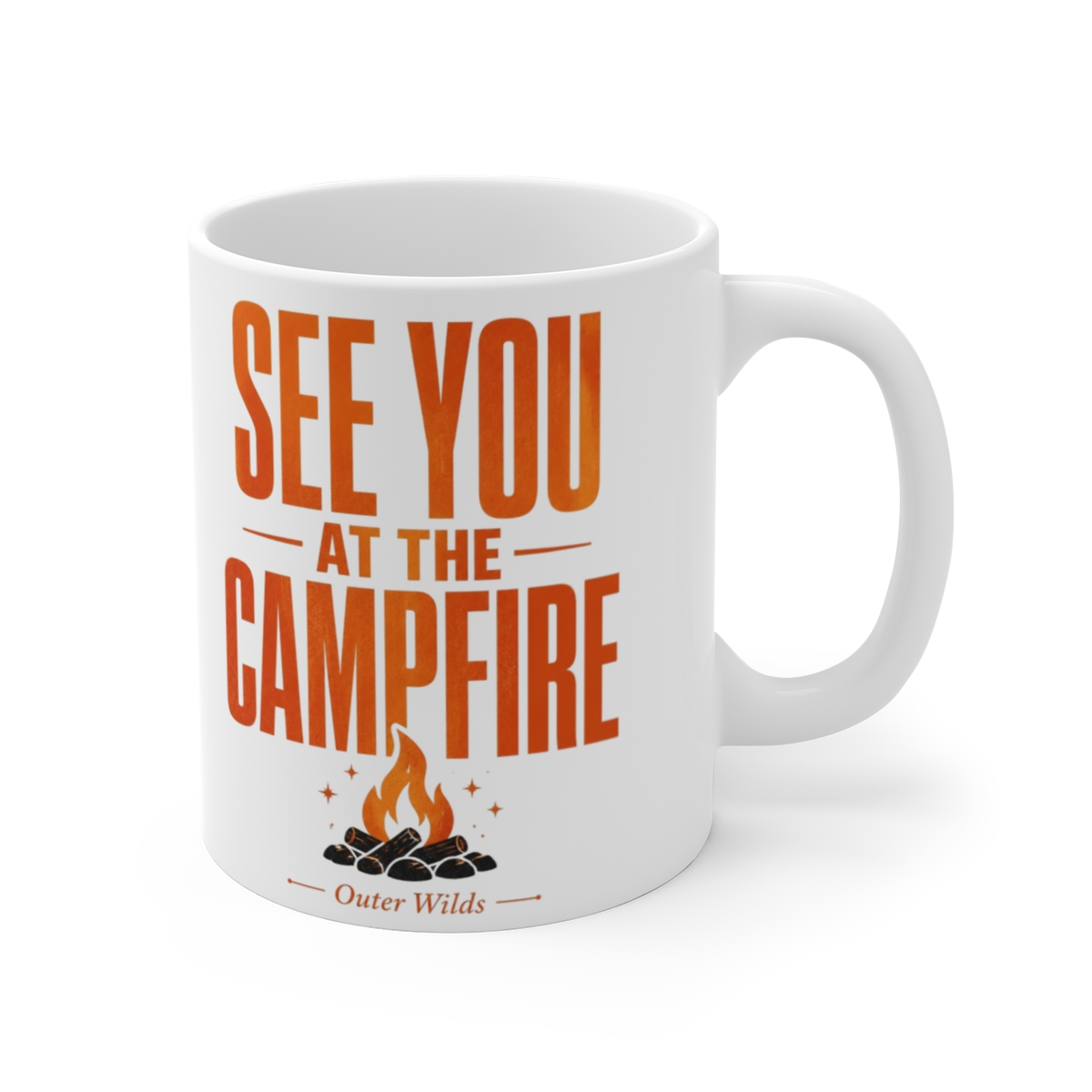 Outer Wilds "SEE YOU AT THE CAMPFIRE" White Mug