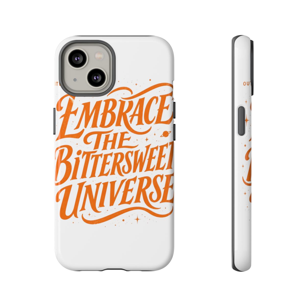 Outer Wilds "EMBRACE THE BITTERSWEET UNIVERSE" Phone Case - alternate angle 3, merchandise