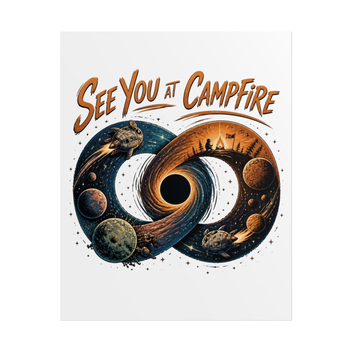 Outer Wilds "See You at Campfire" Poster