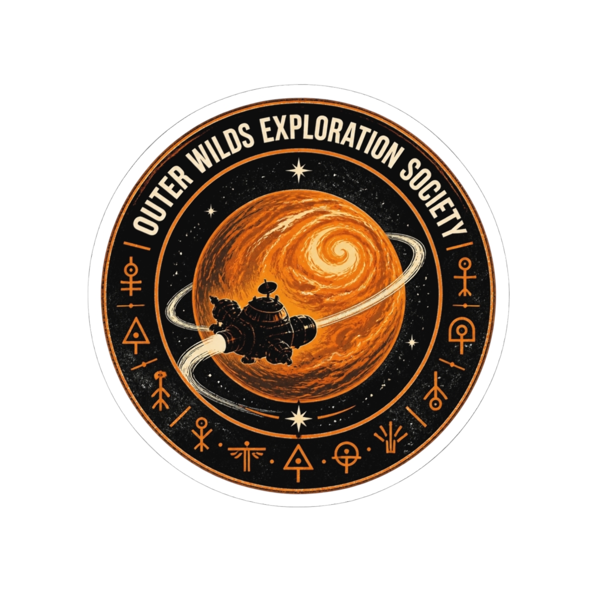 Outer Wilds "Outer Wilds Exploration Society" Sticker - Outer Wilds official stickers merch
